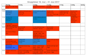 Endringer på gruppetimeplanen 16.-31. mars