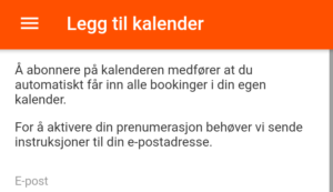 Synkronisering med kalender