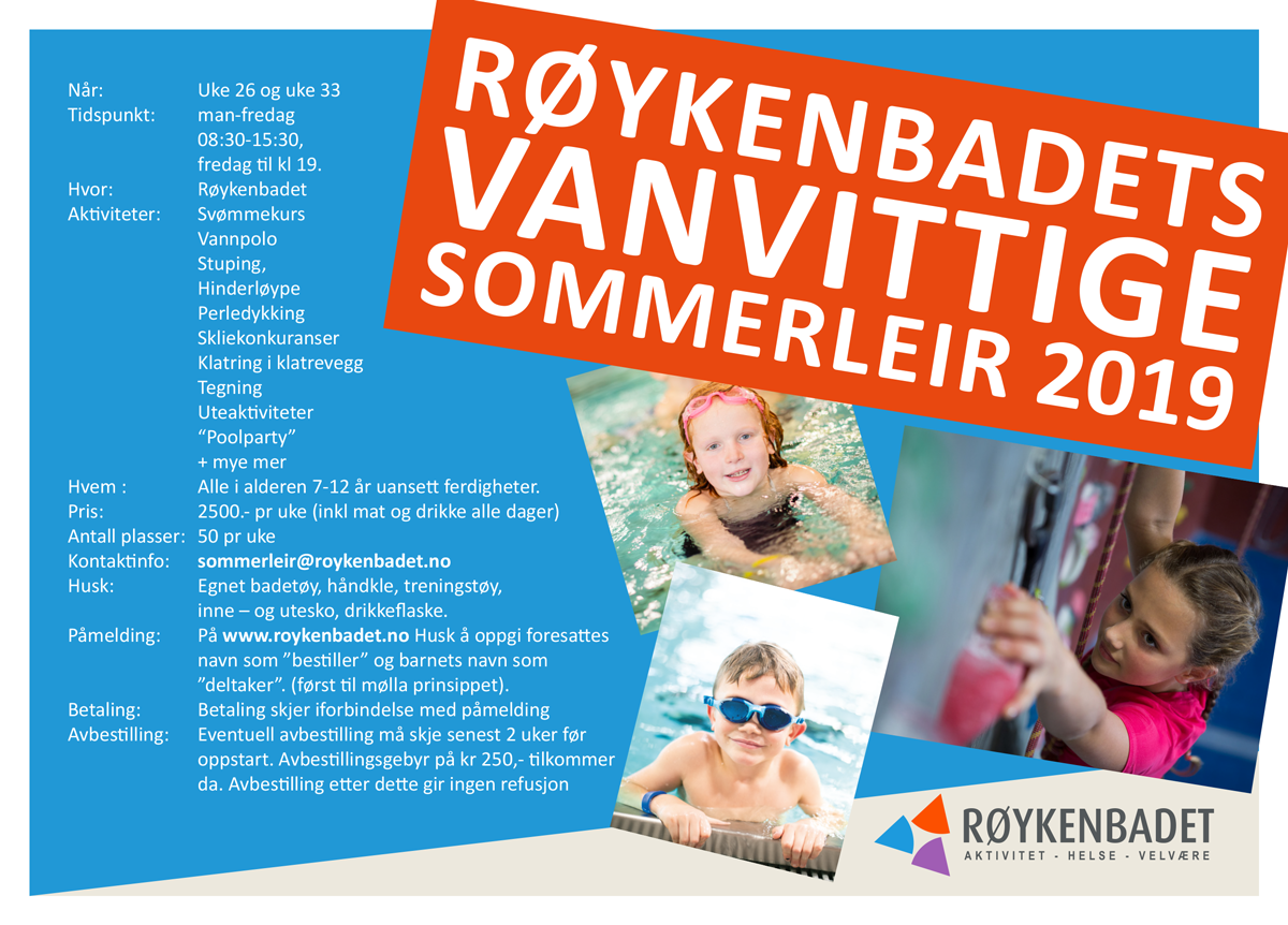 Bli med på Røykenbadets vanvittige sommerleir