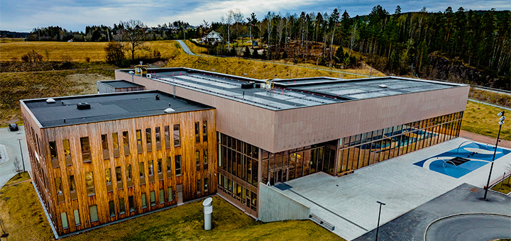 Dronefoto Røykenbadet